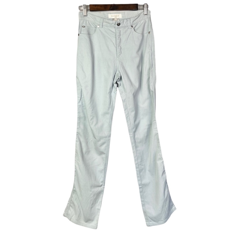 Escada Light Blue Y2K‎ High Rise Straight Leg Jeans 4